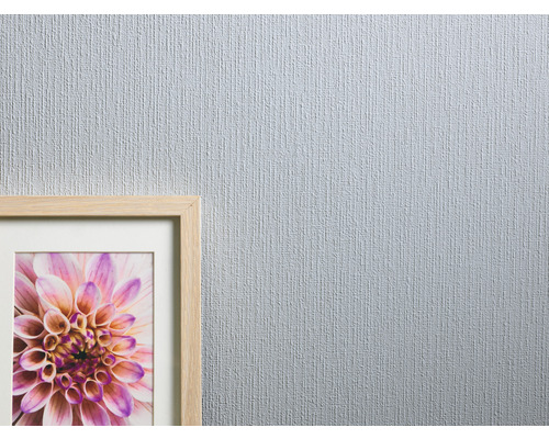 Tapete mit feiner Struktur und einem Bild mit Blumenmuster