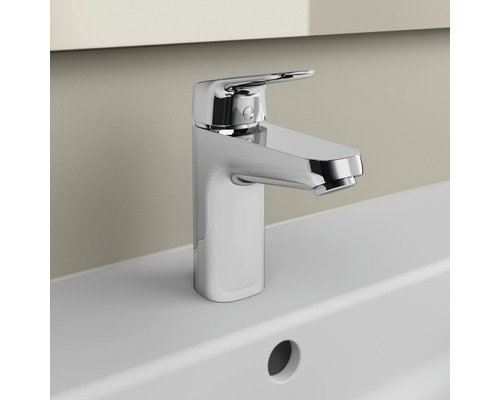 Glänzender Chrom Einhandmischer für Waschbecken
