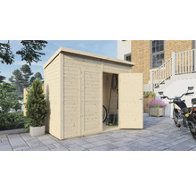 Gerätehaus Bertilo Timmo 2 mit Fußboden 251 x 137 cm natur exclusiv bei Hornbach