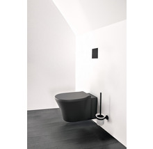 Wand-WC Set Ideal Standard Connect Air Tiefspüler ohne Spülrand AquaBlade schwarz matt mit WC-Sitz K8768V3-thumb-6