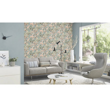 Vliestapete 485257 Florentine III Palmen blau