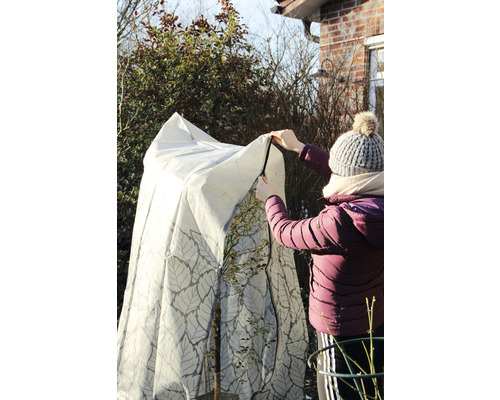 Pflanzenschutzhaube mit Reißverschluss zum Schutz von Pflanzen im Winter