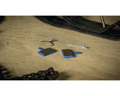 Fahrrad Scheibenbremsbeläge mit Haltefeder und Splint