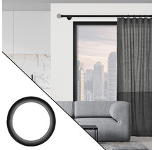 Gardinenring flach mit Gleiteinlage für Premium Black Line schwarz Ø 20 mm 10 Stk.