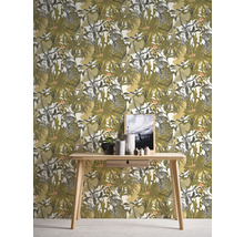Vliestapete 38522-4 Desert Lodge Dschungel grün grau