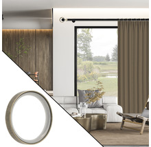 Gardinenring flach mit Gleiteinlage für Chic Matal Black Line gold Ø 28 mm 10 Stk.