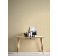 Vliestapete 38615-5 #Hygge Struktur Uni beige gelb