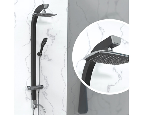 Duschpaneel mit Kopfbrause und Handbrause für die Installation im Badezimmer