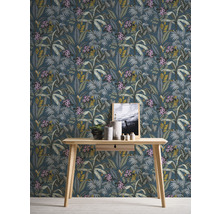 Vliestapete 38738-3 Pint Walls Natur Blätter blau