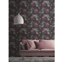 Vliestapete 38509-4 Pint Walls floral schwarz lila-thumb-5