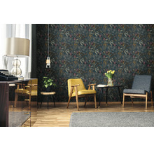 Vliestapete 38738-3 Pint Walls Natur Blätter blau