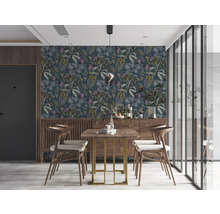 Vliestapete 38738-3 Pint Walls Natur Blätter blau