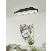 Ovale Deckenleuchte in einem Wohnzimmer