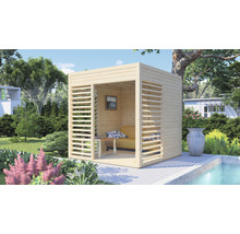 Pavillon Bertilo Unico 1 inkl. Fußboden 226 x 234 cm natur