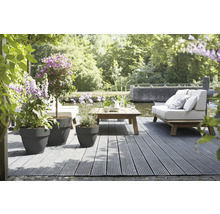 Blumenkasten elho Vibia Campana 35 Kunststoff Ø 35 cm H 29,7 cm anthrazit