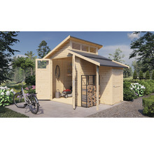 Gerätehaus Konsta Studio Set 2 mit Fußboden 290 x 202 cm natur-thumb-2