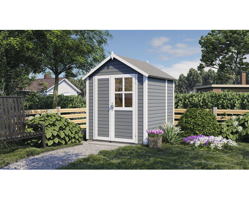 Gerätehaus Konsta Fino 1 mit Fußboden 201 x 189 cm hellgrau exclusiv bei Hornbach Gerätehaus Konsta Fino 1 mit Fußboden 201 x 189 cm hellgrau exclusiv bei Hornbach