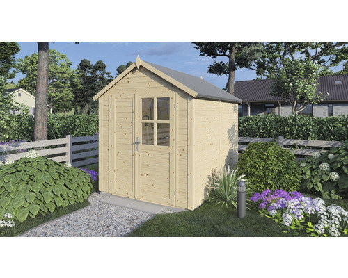 Gerätehaus Konsta Fino 2 mit Fußboden 201 x 253 cm natur exclusiv bei Hornbach Gerätehaus Konsta Fino 2 mit Fußboden 201 x 253 cm natur exclusiv bei Hornbach