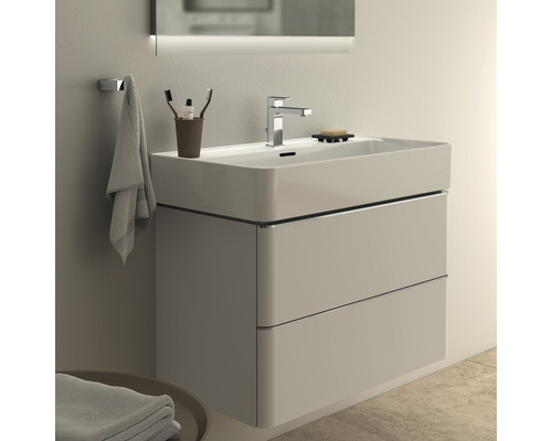 Badezimmer Waschtisch mit zwei Schubladen, Armatur und Handtuchhalter