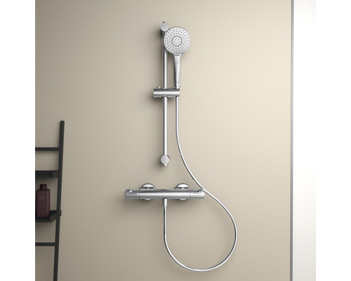 Duscharmatur mit Brausestange und Handbrause
