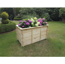 Hochbeet promadino inkl. Folie 160 x 80 x 85 cm natur