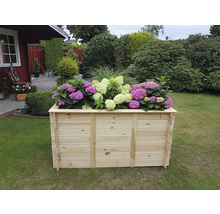 Hochbeet promadino inkl. Folie 160 x 80 x 85 cm natur