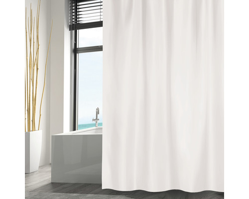 Duschvorhang MSV Textil 240 x 200 cm weiß
