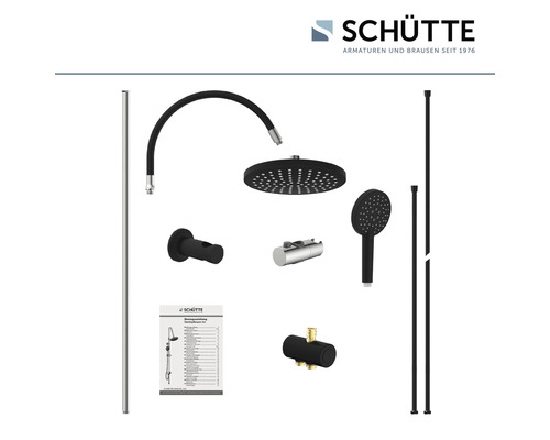 Schütte Duschsystem mit Kopfbrause, Handbrause und Thermostat