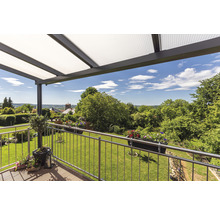 Terrassenüberdachung gutta Premium Acryl klar 712 x 506 cm anthrazit