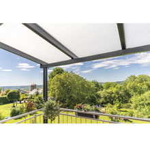 Terrassenüberdachung gutta Premium Acryl klar 712 x 506 cm anthrazit