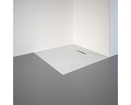 Ebenerdige Dusche mit Entwässerungsrinne