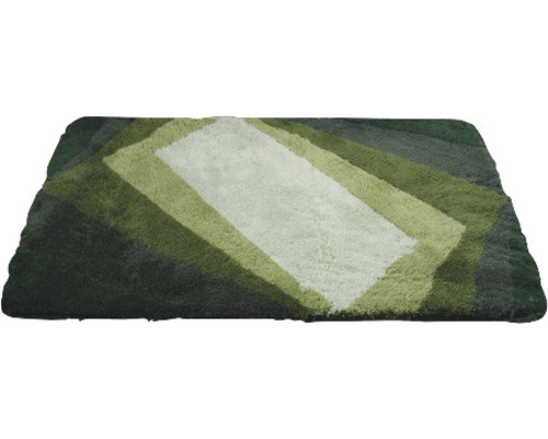 Rechteckiger Teppich mit mehrfarbigem geometrischen Muster