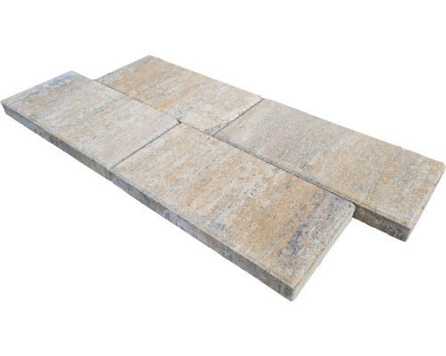 Rechteckige Pflastersteine aus Beton