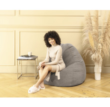 Sitzsack Sitting Point Beanbag Woolly XXL ca. 300 Liter natur beige 80x130 cm