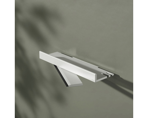 Wandregal mit Halterung zur Badorganisation