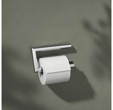 Toilettenpapierhalter aus Metall mit Papierrolle