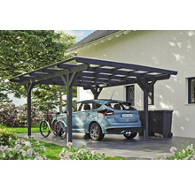 Einzelcarport SKAN HOLZ Odenwald inkl. Pfostenanker 428 x 541 cm schiefer