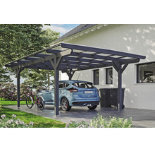 Einzelcarport SKAN HOLZ Odenwald inkl. Pfostenanker 428 x 648 cm schiefer