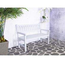 Gartenbank, Parkbank SenS-Line garden furniture 125 x 70 x 90 cm Holz weiß