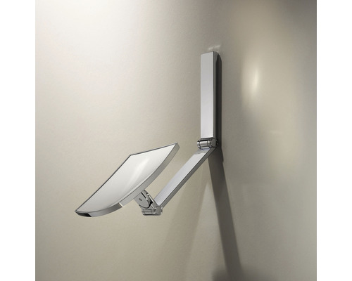 Wandmontierter Duschsitz aus Metall