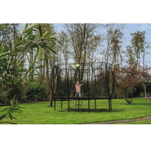 Trampolin EXIT Silhouette mit Sicherheitsnetz 214x305 cm schwarz