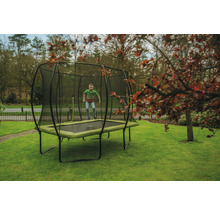 Trampolin EXIT Silhouette mit Sicherheitsnetz 244x366 cm lime