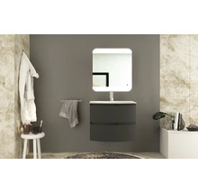 Waschtischunterschrank Baden Haus Vague BxHxT 69 x 55 cm x 52 cm Frontfarbe graphit matt 55085