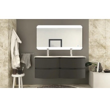 Waschtischunterschrank Baden Haus Vague BxHxT 69 x 55 cm x 52 cm Frontfarbe graphit matt 55085
