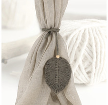 Gardinenhalter mit Makramee Federdetail