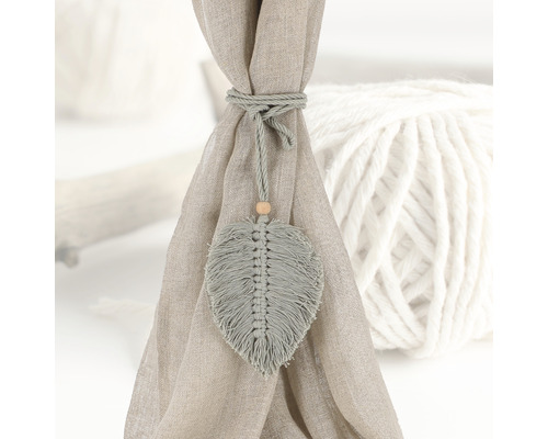 Vorhanghalter mit Blattdekor