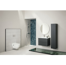 Dusch-WC Set LAUFEN Cleanet Navia Tiefspüler ohne Spülrand weiß matt mit Beschichtung und WC-Sitz H8206017570001-thumb-4