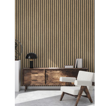 Vliestapete 39109-1 Holzpaneele beige