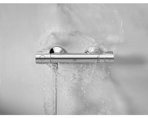 Aufputz-Brausethermostat mit Wasserstrahl