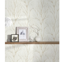 Vliestapete 37260-3 Attractive 2 Äste beige-gold glänzend-thumb-2 Vliestapete 37260-3 Attractive 2 Äste beige-gold glänzend-thumb-2